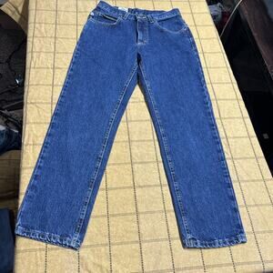 Vintage Lee Dungarees Women’s 7P Cant Bust Em Straight Leg Blue Jeans 90s Y2K